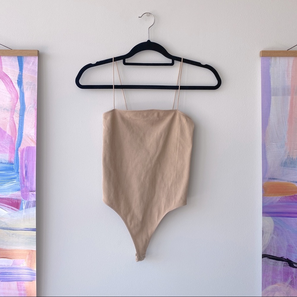 Forever 21 Tan Thong Body Suit Never Worn with Tags Still Attached